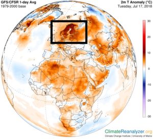 Hitzeanomalie Europa Sommer 2018
